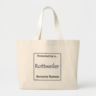 Bolso De Tela Gigante Sistema de seguridad de Rottweiler
