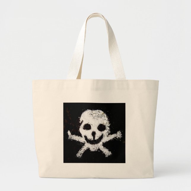Bolso De Tela Gigante Skull y Crossbone (Frente)