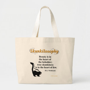 Bolso De Tela Gigante Skunkilosophon: verdadera escurridiza con una bols