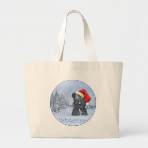 Bolso De Tela Gigante Skye Terrier Wintertime