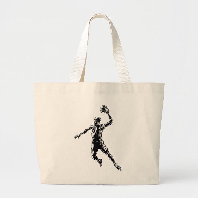 Bolso De Tela Gigante Slam Dunk Dark Design (Frente)