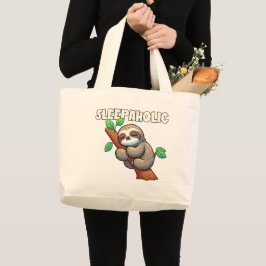 Bolso De Tela Gigante Sleepaholic - Amantes del sueño - Locura durmiente