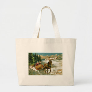 Bolso De Tela Gigante Sleigh Ride
