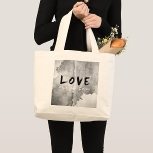 Bolso De Tela Gigante SlipperyJoe el amor no tiene color raza tono de pi