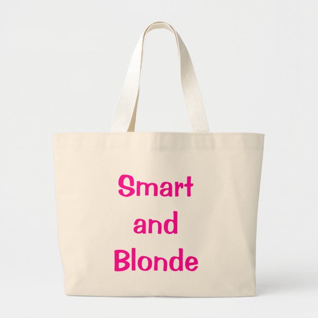 Bolso De Tela Gigante Smart y Blonde (Frente)