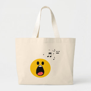 Bolso De Tela Gigante Smiley del canto
