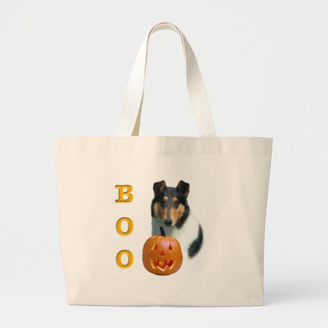 Bolso De Tela Gigante Smooth Collie Boo (Frente)