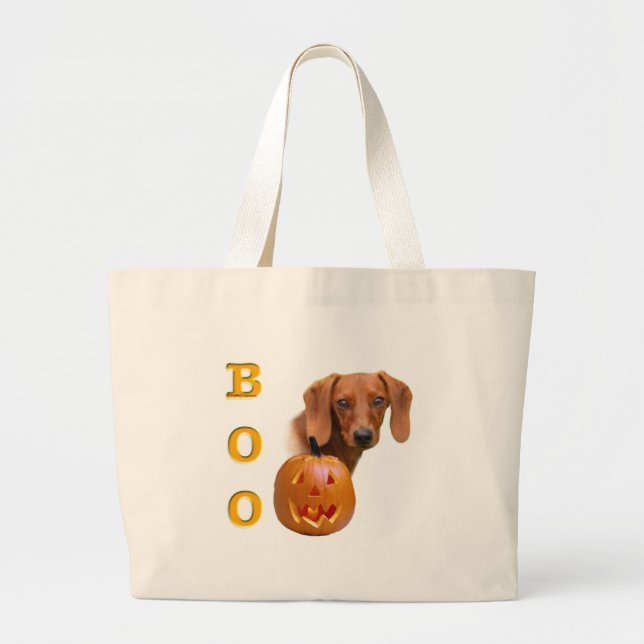 Bolso De Tela Gigante Smooth Dachshund Boo (Frente)