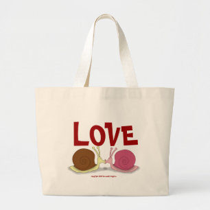 Bolso De Tela Gigante Snails in Love Bag