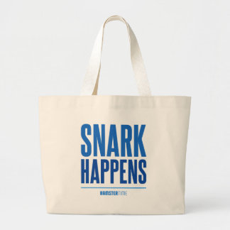 Bolso De Tela Gigante Snark sucede - las letras azules