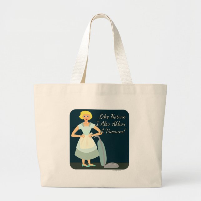 Bolso De Tela Gigante Snarky Anti Vacugan Slogan Housewife Kitsch Mom (Frente)