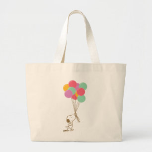 Bolso De Tela Gigante Snoopy y los globos