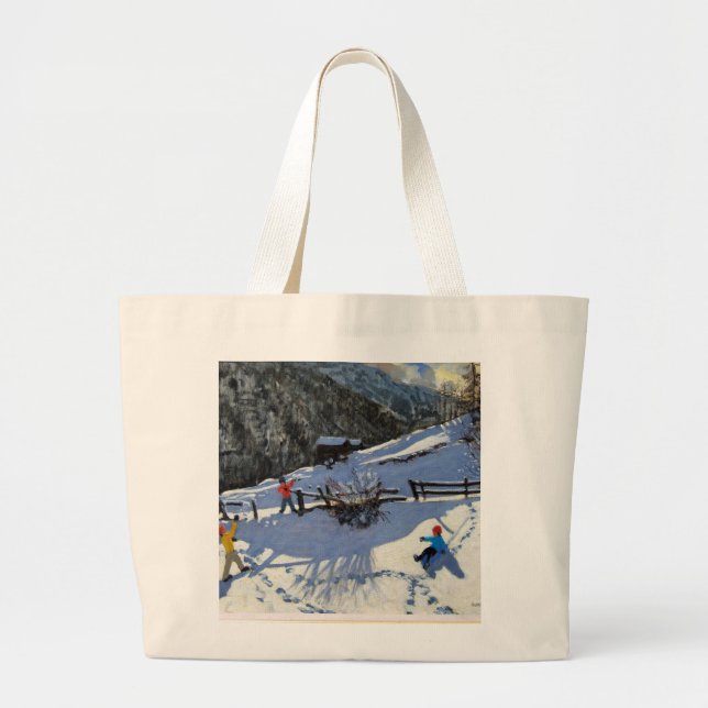Bolso De Tela Gigante Snowballers Zermatt (Frente)