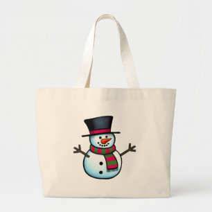 Bolso De Tela Gigante Snowman