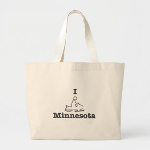 Bolso De Tela Gigante Snowmobile Minnesota