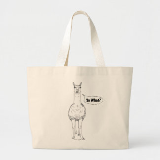 Bolso De Tela Gigante "So What?" Llama Toto Bag