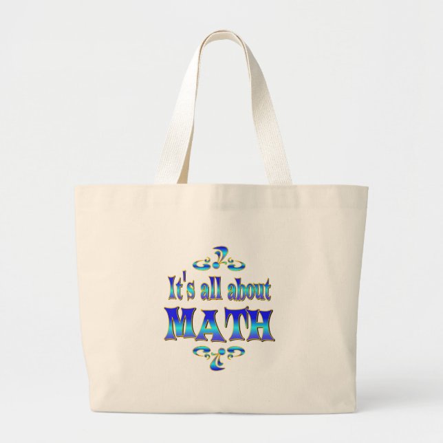 BOLSO DE TELA GIGANTE SOBRE MATEMÁTICAS (Frente)