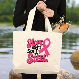 Bolso De Tela Gigante Sobreviviente de cáncer de mama luchador guerrero