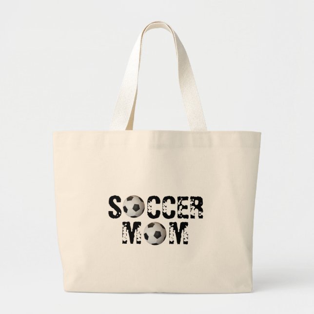 Bolso De Tela Gigante Soccer Ball Soccer Mom Jumbo Tote Bag (Frente)
