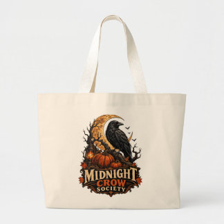 Bolso De Tela Gigante Sociedad de Cuervo de Medianoche Halloween Gótico