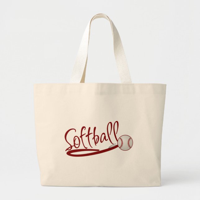Bolso De Tela Gigante Softball (Frente)
