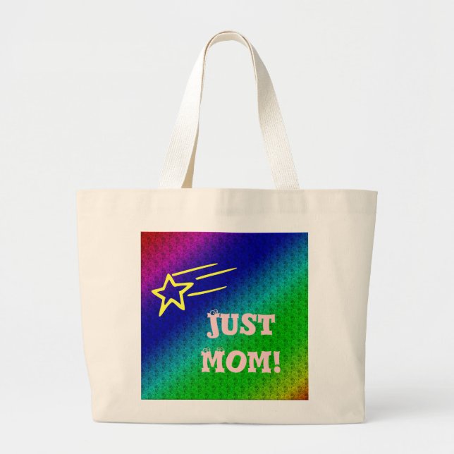 Bolso De Tela Gigante Solo Mamá Superestrella (Frente)
