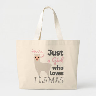 Bolso De Tela Gigante Sólo un Chica que ama las llamadas