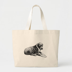 Bolso De Tela Gigante Sombra Negrita, Reposo Suave
