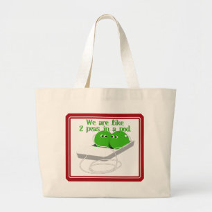 Bolso De Tela Gigante Somos como dos margaritas en un poste
