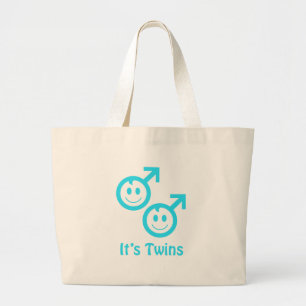 Bolso De Tela Gigante Son chicos gemelos