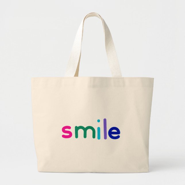 Bolso De Tela Gigante Sonrisa (Frente)