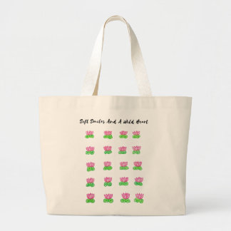 Bolso De Tela Gigante sonrisas suaves y un corazón salvaje