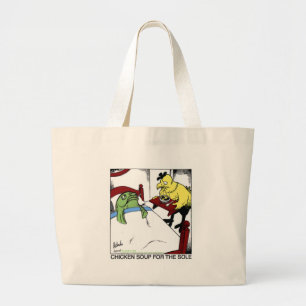 Bolso De Tela Gigante Sopa de Pollo para la Planta del Pie Camisetas Div
