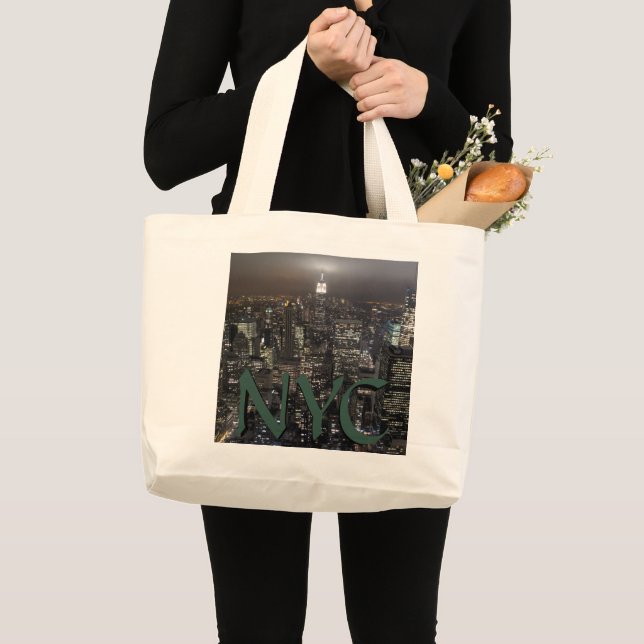 Bolso De Tela Gigante Souvenirs New York Souvenirs NY Tote Bag Landmark  (Anverso (producto))