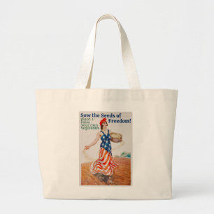 Bolso De Tela Gigante ¡Sow las semillas de la libertad!