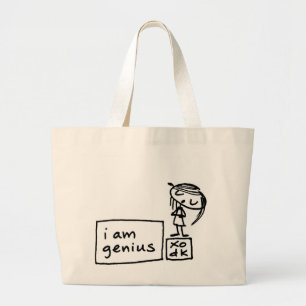Bolso De Tela Gigante soy genio