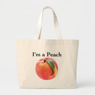 Bolso De Tela Gigante Soy un melocotón
