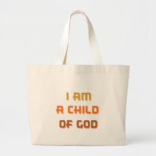Bolso De Tela Gigante Soy un niño de dios