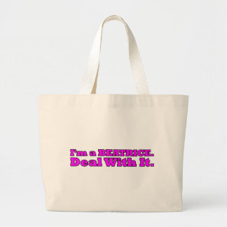 Bolso De Tela Gigante Soy una Beatrice, Acéptalo