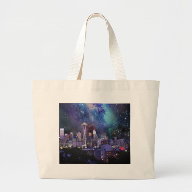 Bolso De Tela Gigante Spacey Seattle (Frente)