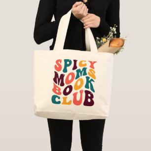 Bolso De Tela Gigante Spicy Moms Club Souvenir Estilo Retro Groovy