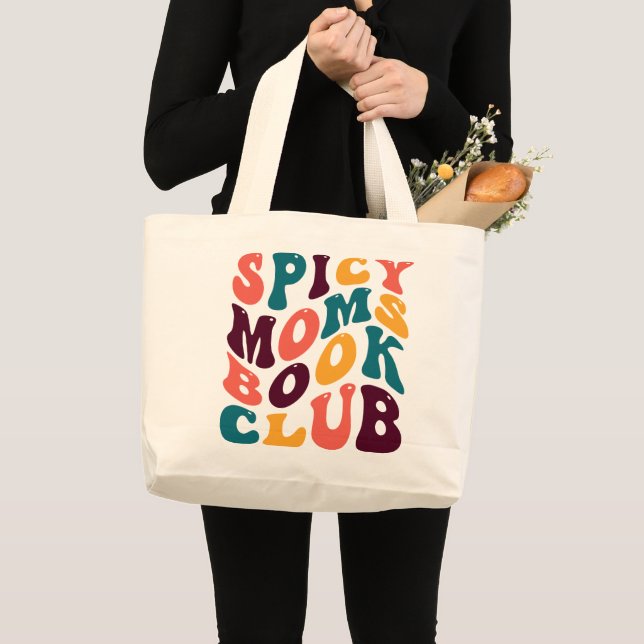 Bolso De Tela Gigante Spicy Moms Club Souvenir Estilo Retro Groovy (Anverso (producto))