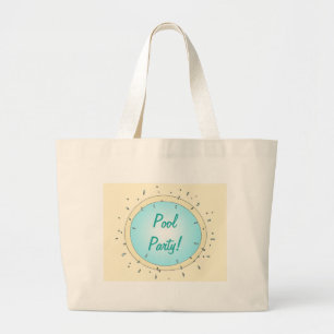 Bolso De Tela Gigante Splash Pool Fiesta Canvas Tote Bags