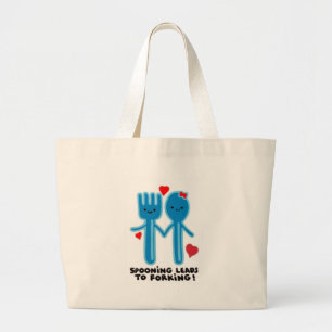 BOLSO DE TELA GIGANTE SPOONING LEADS TO FORKING