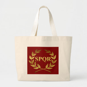 BOLSO DE TELA GIGANTE SPQR