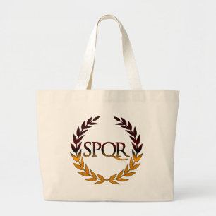 BOLSO DE TELA GIGANTE SPQR