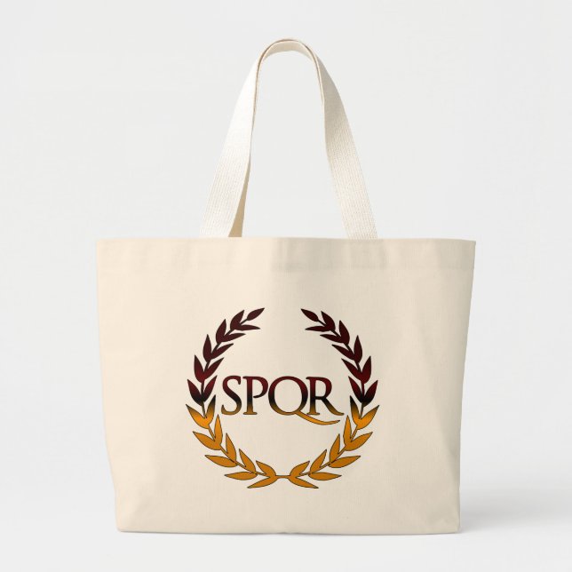 BOLSO DE TELA GIGANTE SPQR (Frente)
