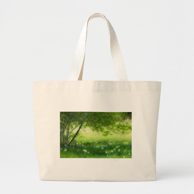 Bolso De Tela Gigante Spring Daffodils (Frente)