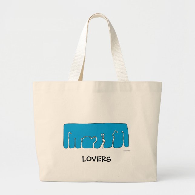 Bolso De Tela Gigante Sprouts02_coppCopyright, LOVERS (Frente)