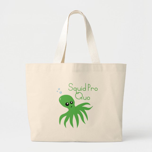Bolso De Tela Gigante Squid Pro Quo (Frente)